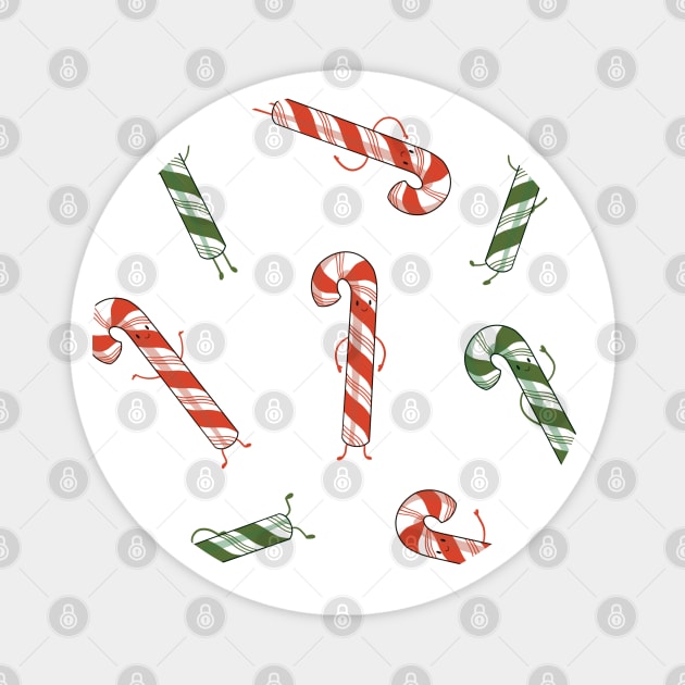 Candy canes Magnet by Mimie20